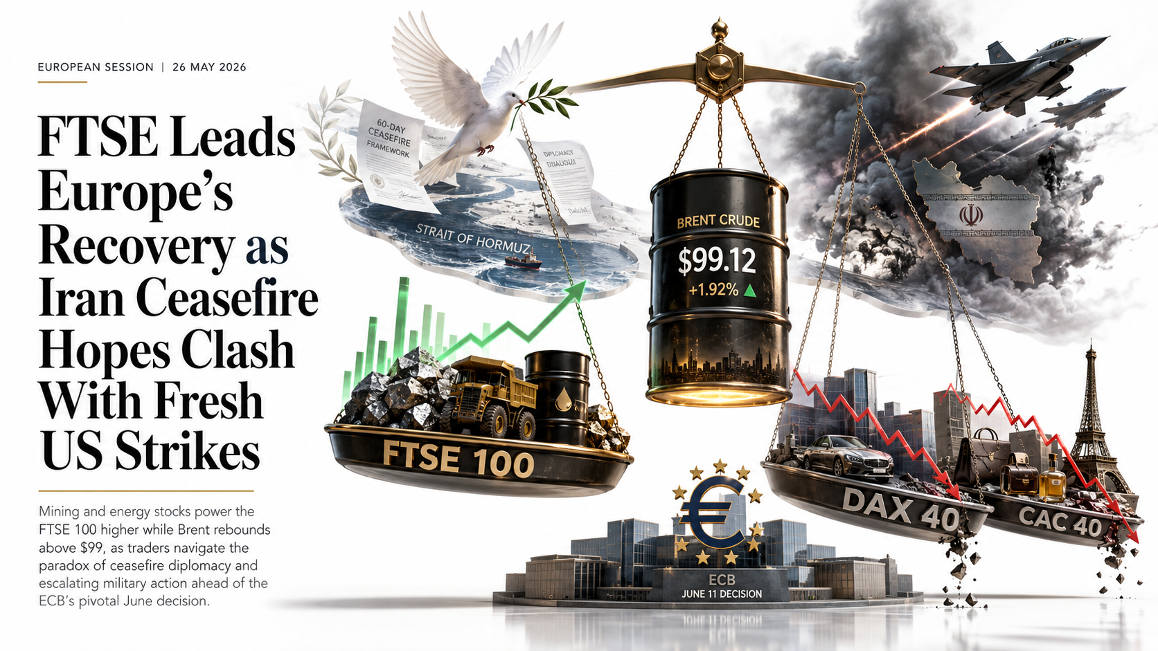 FTSE leads Europes recovery amidst chaos