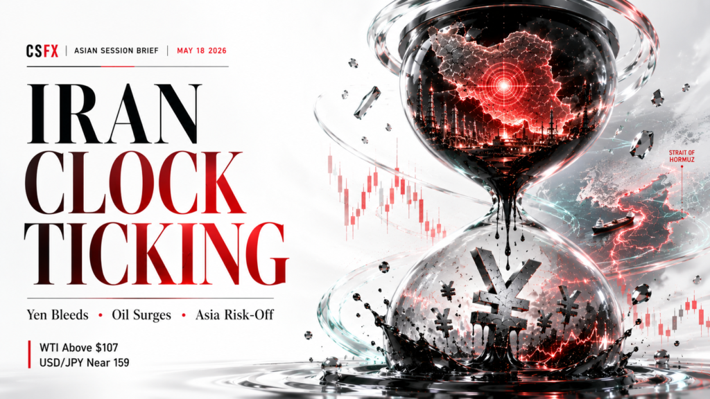 Iran Clock Ticking, Yen Bleeds & Oil Surges | Capital Street FX Asian Session Brief · 18 May 2026