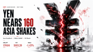 Yen Eyes 160, Nikkei Slides & Iran Deadlock Deepens | Technical Analysis – Asia Session | 19 May 2026