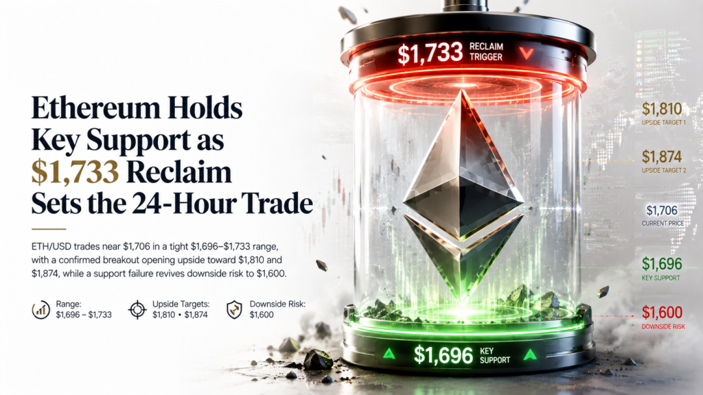 Trade Setup for Ethereum: ETH/USD Forecast, Levels & Entry, Stop, Target