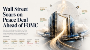 Peace Dividend Hits Wall Street — Dow Breaks All-Time High at 51,856, Gold Tops $4,355 & Bitcoin Reclaims $66,522 | Technical Analysis – U.S. Session | 15 June 2026