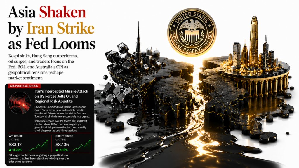 Iran Missile Attack Rattles Asia as Kospi Craters, Hang Seng Defies the Rout Into the Fed | Asian Session –  Technical Analysis | 29 July 2026