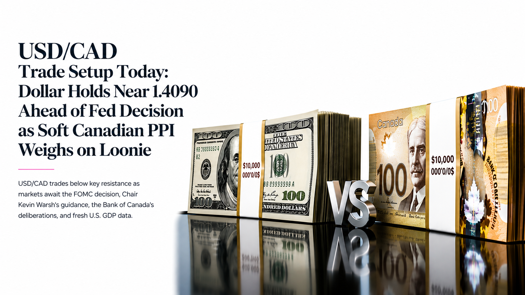 USDCAD Trade Setup Dollar Holds Near