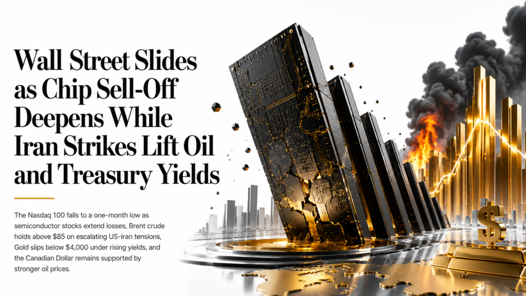 Chip Stocks Crater as the Iran War Grinds Through a Sixth Night of Strikes, Gold Slips Below $4,000, the Loonie Holds a One-Month High | US Session – Technical Analysis | 17 July 2026