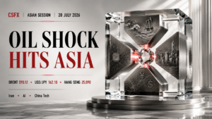Oil Tops $90 as US Strikes Iran for a Ninth Night, Chip-Stock Rout Deepens, Hang Seng Bucks the Selloff | Capital Street FX Asian Session Technical Analysis · 20 July 2026 (Live Update)