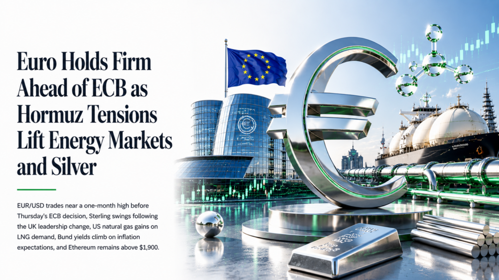 Euro Holds Near a One-Month High Ahead of Thursday’s ECB Decision, Sterling Swings as Andy Burnham Takes Office, US Natural Gas Firms on Hormuz-Driven LNG Demand | European Session – Technical Analysis | 21 July 2026