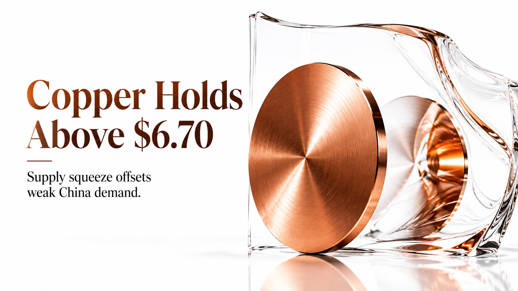 Copper Holds Above 6.70