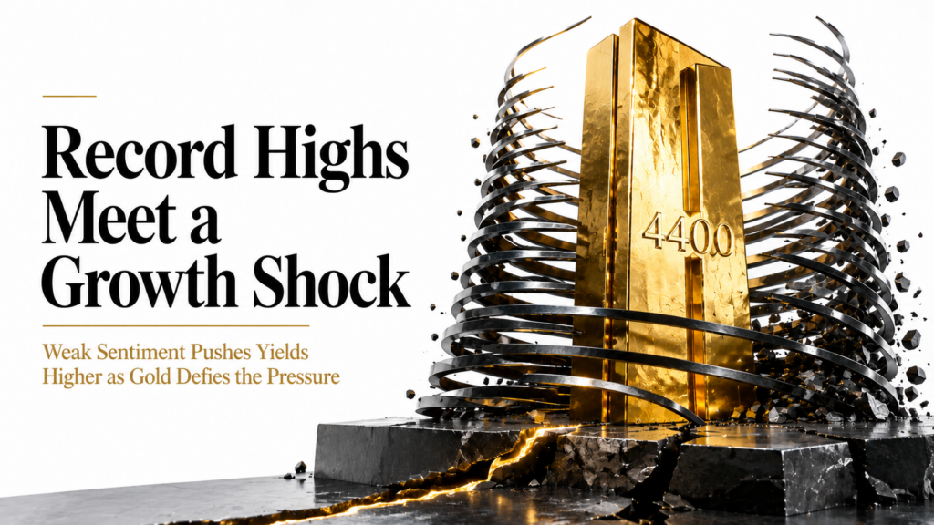 Wall Street’s Record Rally Stalls as Consumer Sentiment Craters and 30-Year Yields Jump, While Gold Holds near $4,400 and Crypto Slides on Regulatory Headwinds | Technical Analysis – US Session | 14 August 2026